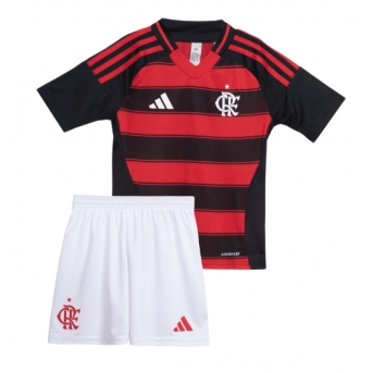 Billige Fotballdrakt Flamengo Replika Hjemmedraktsett Barn 2025-26 Kortermet (med bukser)